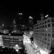 Fisheye: Atlanta Skyline @ Night BW#73 