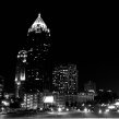 Atlanta Skyline @ Night BW #81