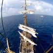 Fisheye: From 130 aprox feet  looking at the Deck. USCG Diligence in background. #5/7 USCG Eagle